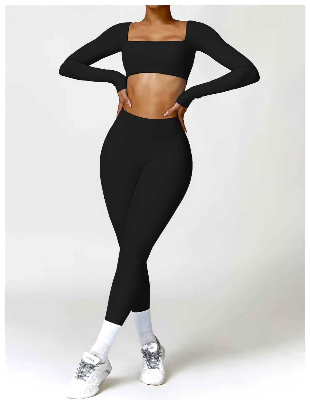 Long-Sleeve Sports Bra