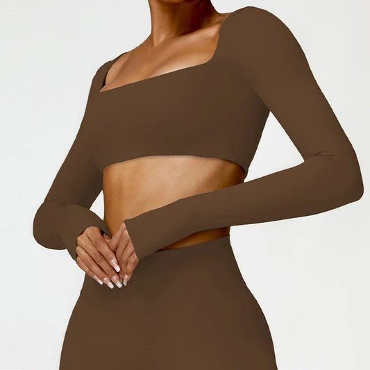 Long-Sleeve Sports Bra