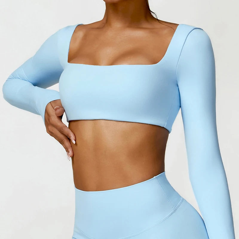 Long-Sleeve Sports Bra