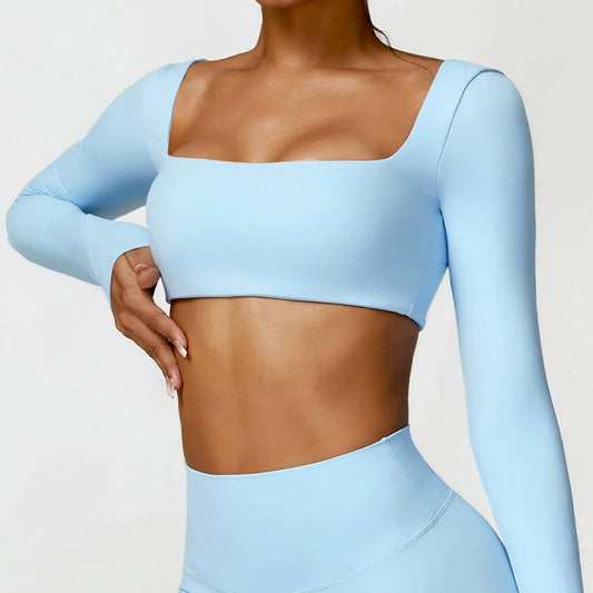 Long-Sleeve Sports Bra