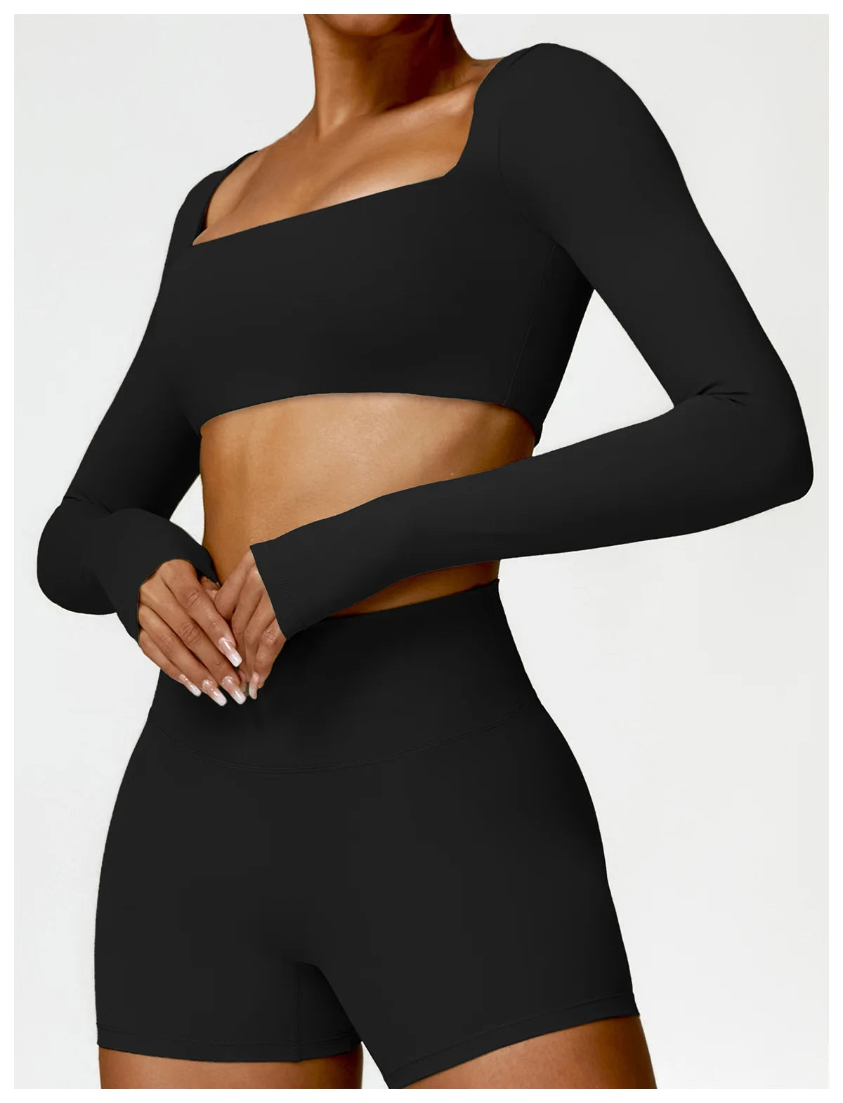 Long-Sleeve Sports Bra