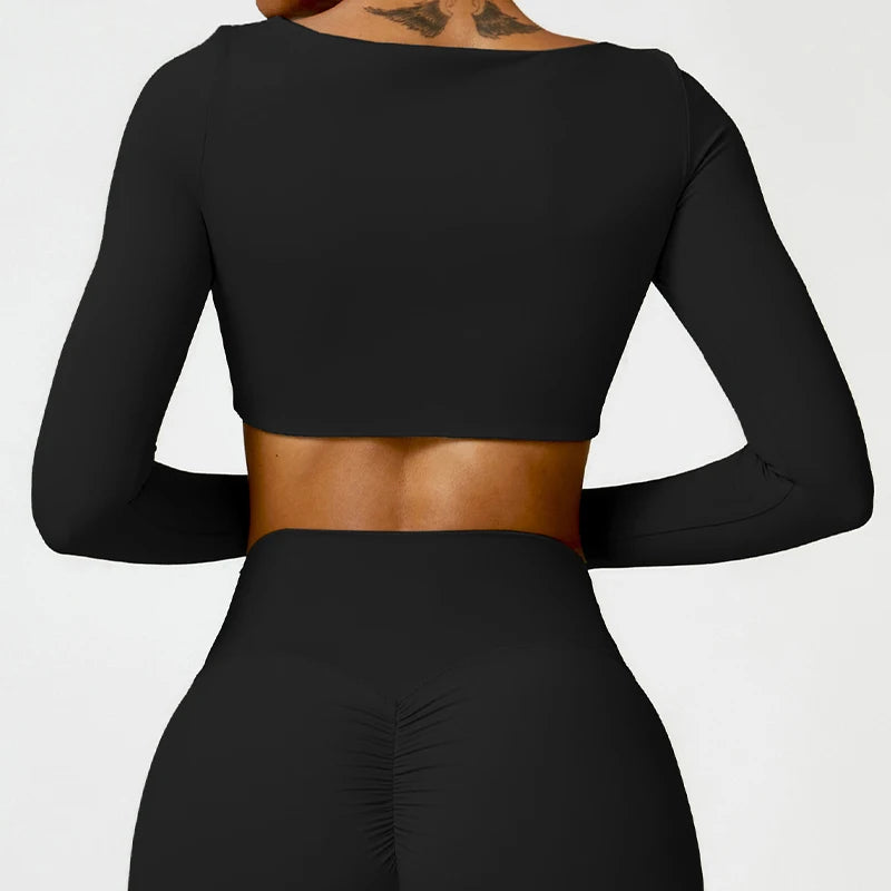 Long-Sleeve Sports Bra