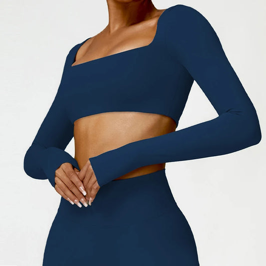 Long-Sleeve Sports Bra