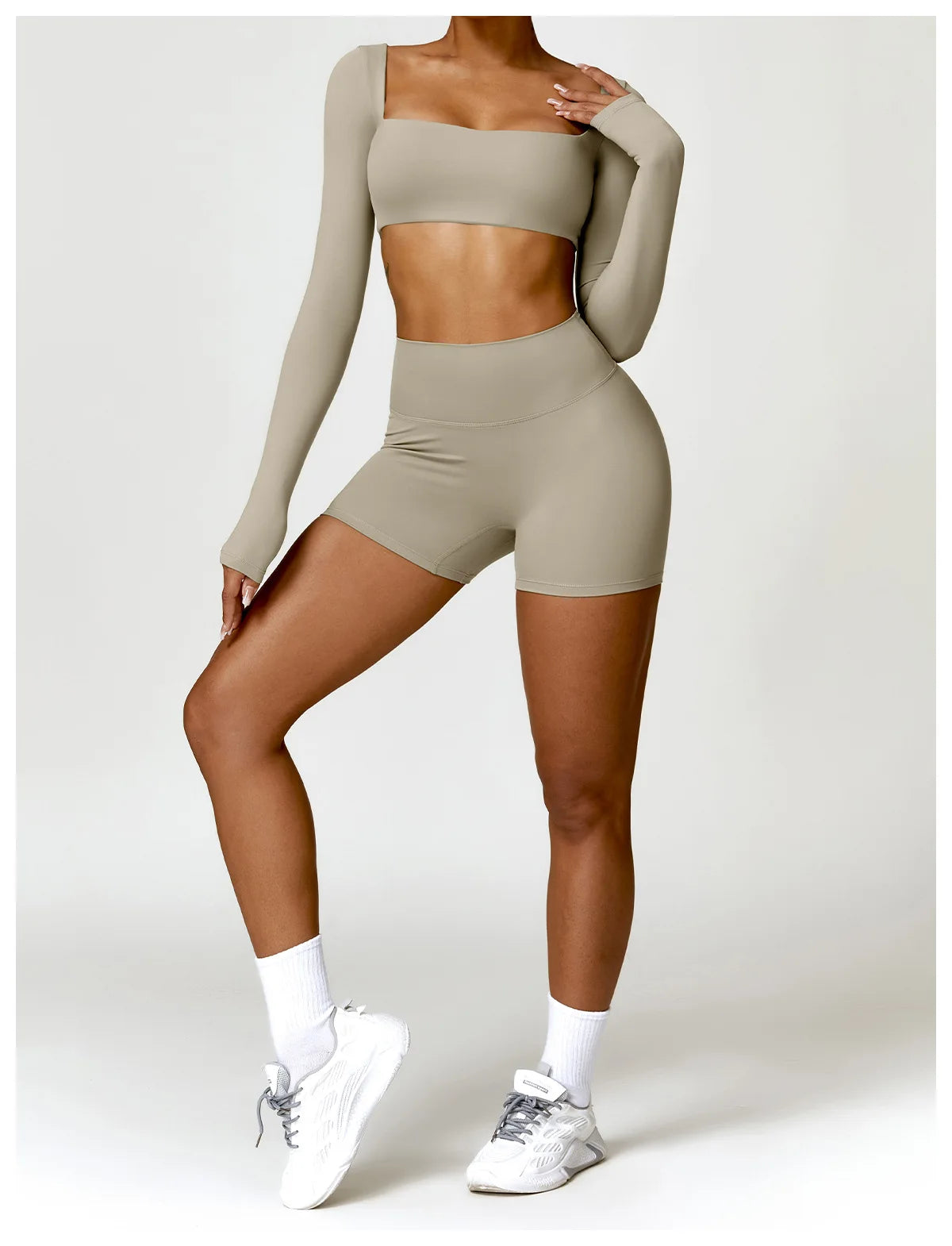 Long-Sleeve Sports Bra