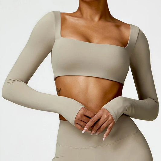 Long-Sleeve Sports Bra