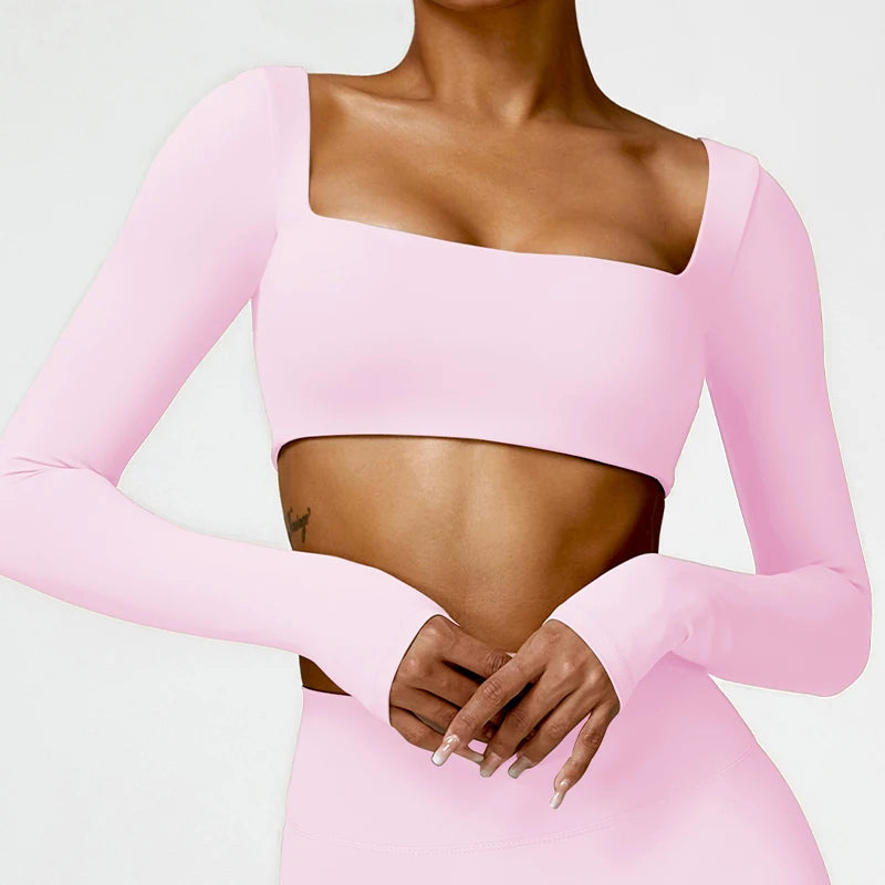 Long-Sleeve Sports Bra