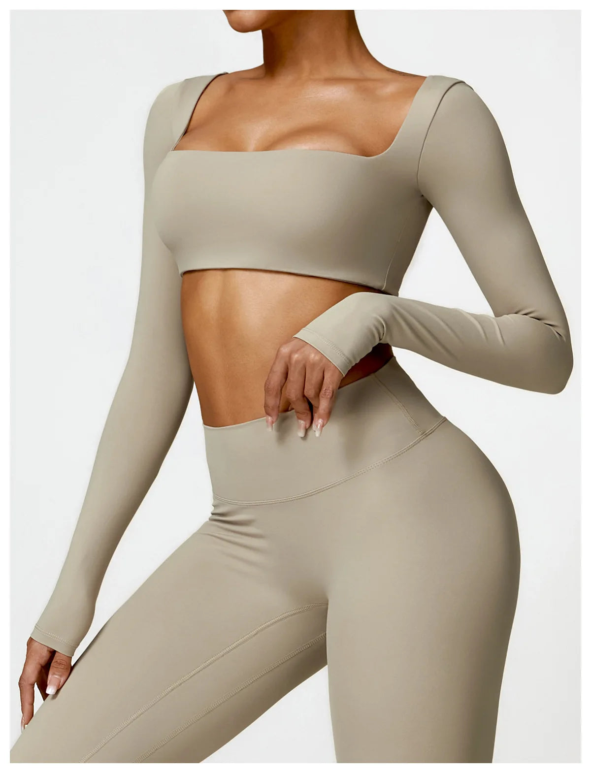 Long-Sleeve Sports Bra