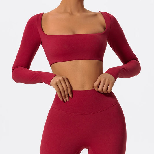 Long-Sleeve Sports Bra